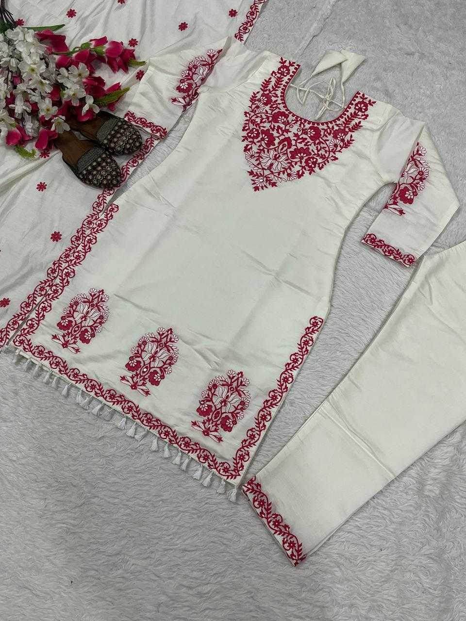 Silk Cotton Embroidery Ladies Suit - MYLUXURY LANE ENTERPRISE